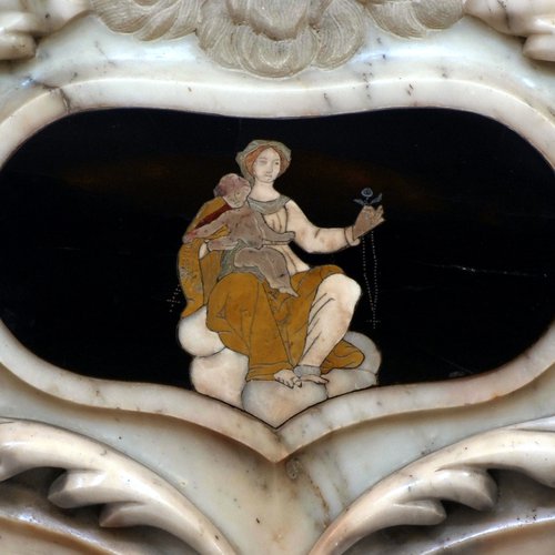 Paliotto, Madonna con Bambino, Altare laterale di San Luigi,  chiesa di San Lorenzo, Varmo