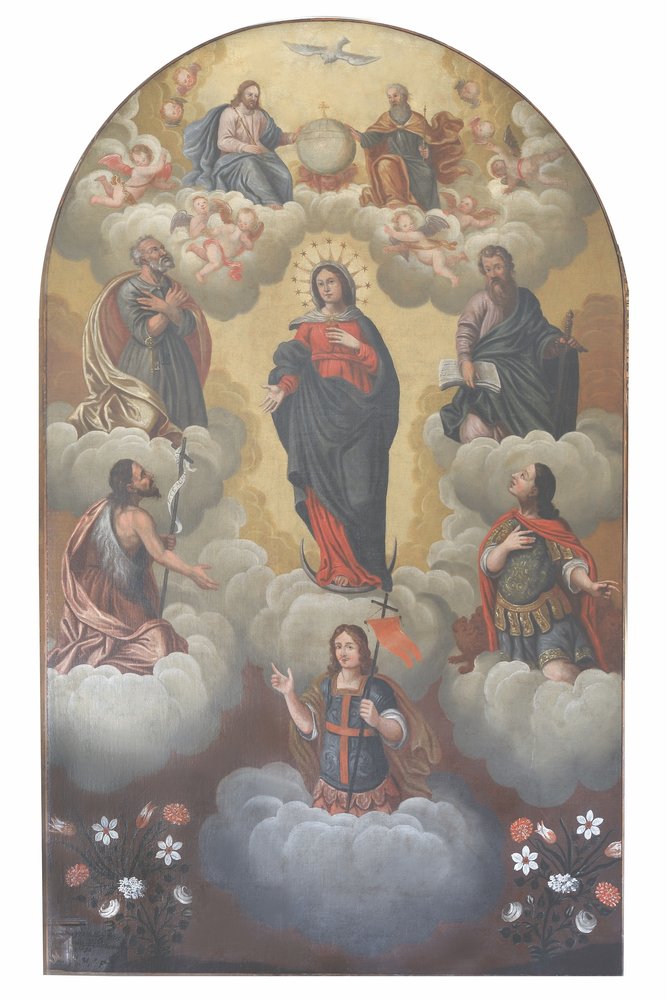 Madonna Immacolata e santi, 1690, olio su tela.