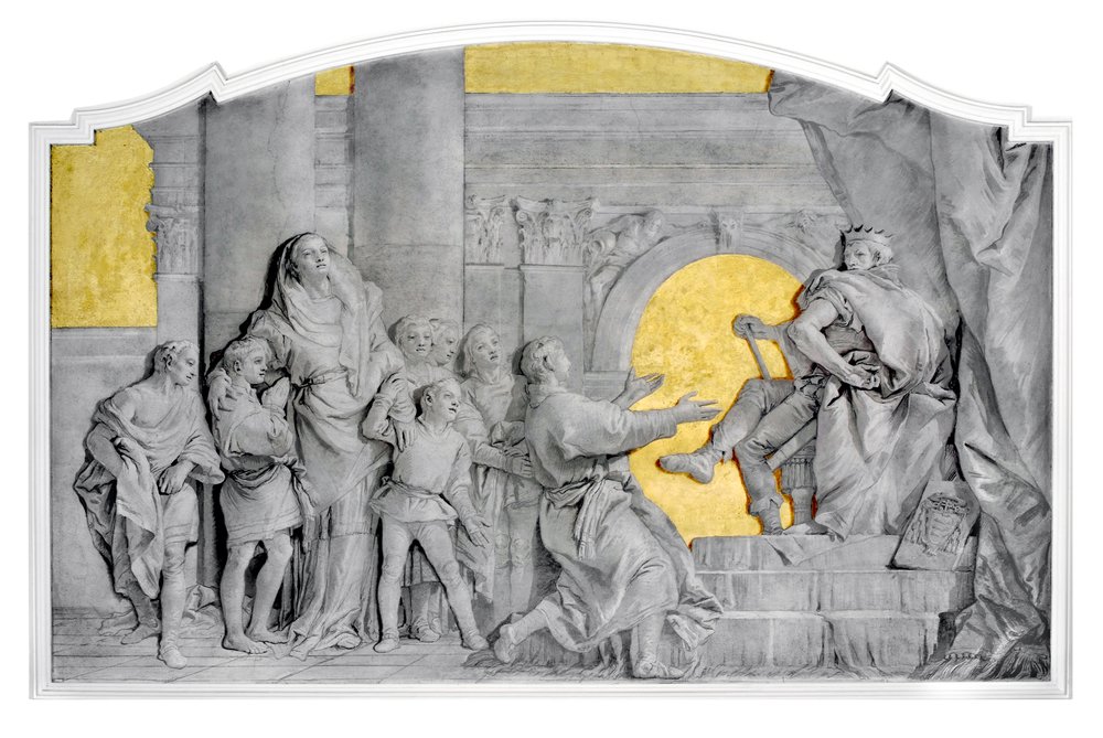 Giandomenico Tiepolo, I sette fratelli Maccabei davanti al tiranno Antioco, 1759