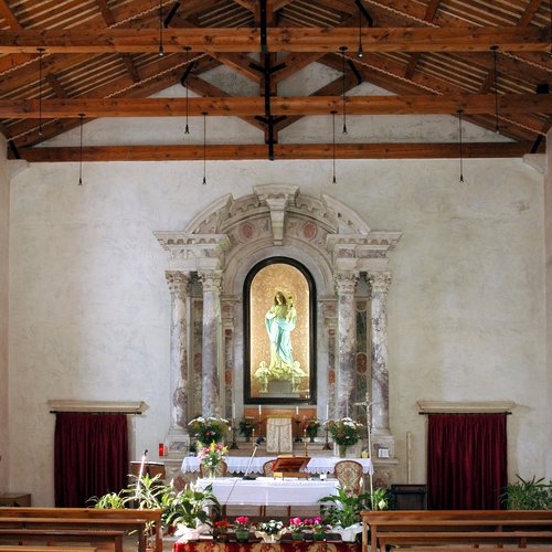 Chiesa della Madonna della Salute (già Ognissanti), interno, Polcenigo