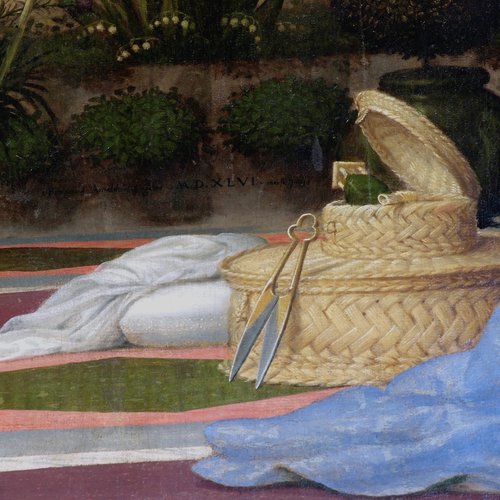 Pomponio Amalteo, Annunciazione, 1546, particolare