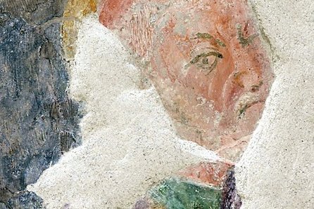 Cappella della Vergine, affreschi, 12 Apostoli, lacerto, pieve di San Lorenzo in Monte di Buja