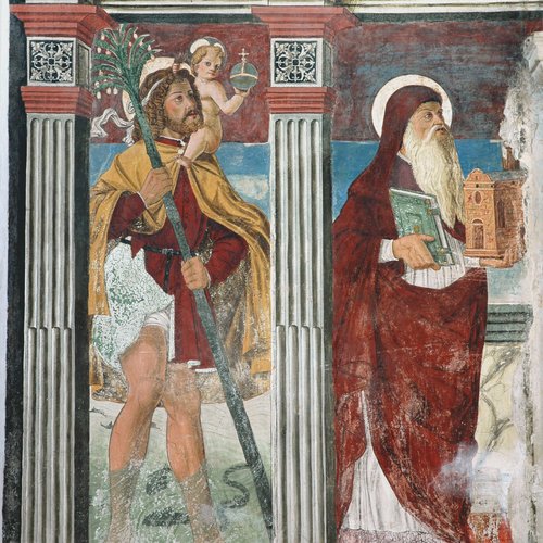 Pietro da Vicenza, I santi Cristoforo e Girolamo, fine XV secolo