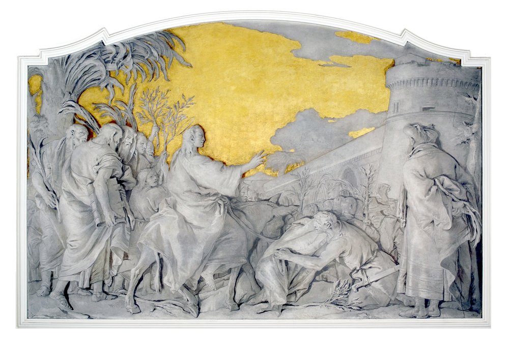 Giandomenico Tiepolo, Gesù entra in Gerusalemme, 1759