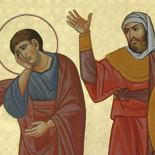 Paolo Orlando, figure di San Giovanni e di alcuni soldati, chiesa nuova di San Michele, Cervignano