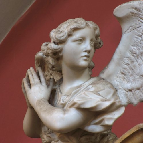 Angelo orante, Altare laterale di San Luigi,  chiesa di San Lorenzo, Varmo