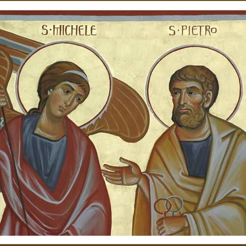 Paolo Orlando, angelo, San Michele, San Pietro, Sant'Ermacora e San Fortunato, particolare, chiesa nuova di San Michele, Cervignano