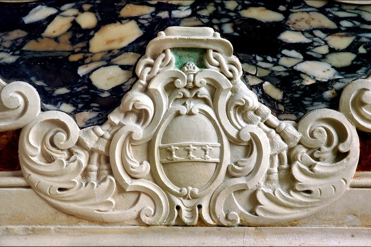 Altare del SS. Sacramento, particolare del paliotto, metà del sec. XVIII