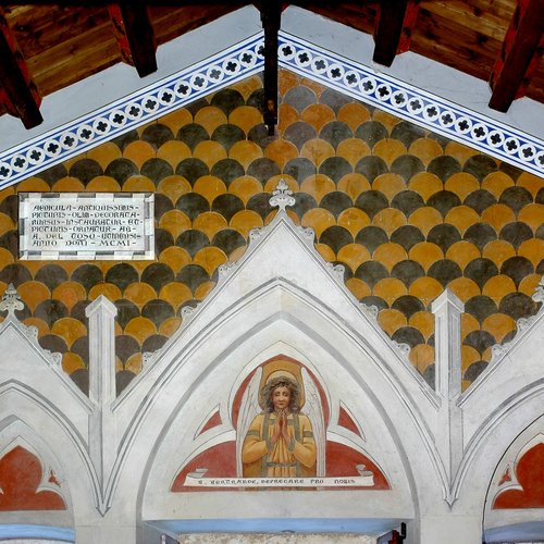 Chiesa di San Nicolò, Angelo in preghiera, Antonio del Toso, 1901, San Giorgio della Richinvelda