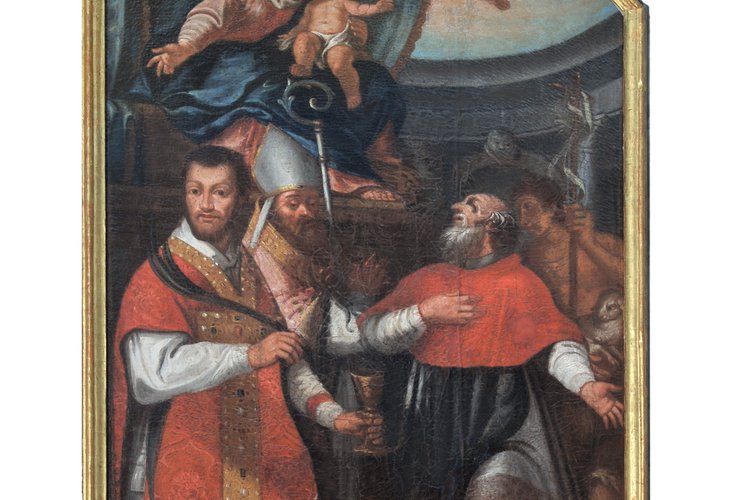 Madonna in trono con Bambino e i santi Valentino, Agostino, Gerolamo e Giovanni Battista