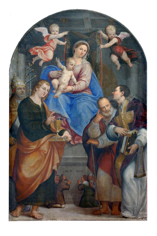 Pomponio Amalteo, Madonna con Bambino e Santi, 1542