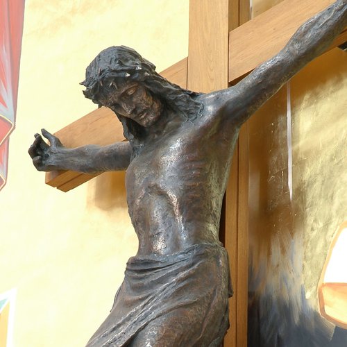 Max Piccini Cristo Crocifisso, chiesa nuova di San Michele, Cervignano