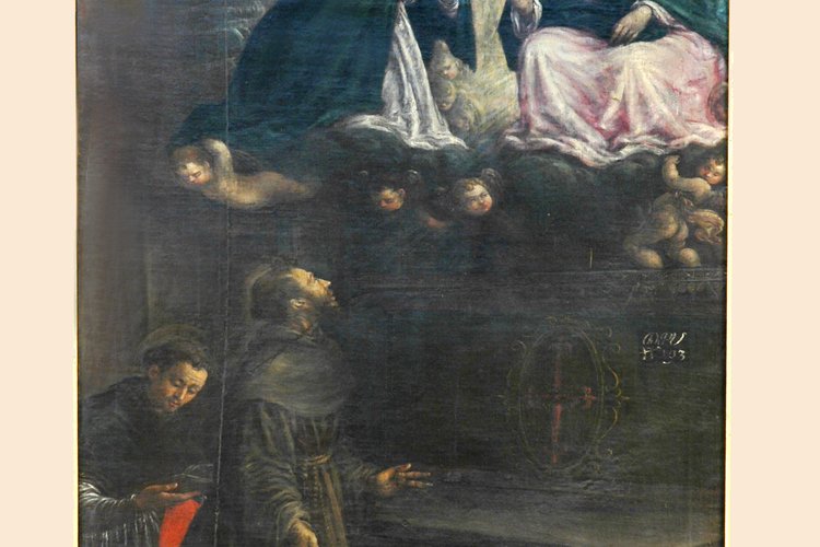 Pittore veneto, Il perdono di Assisi, 1593 (?)