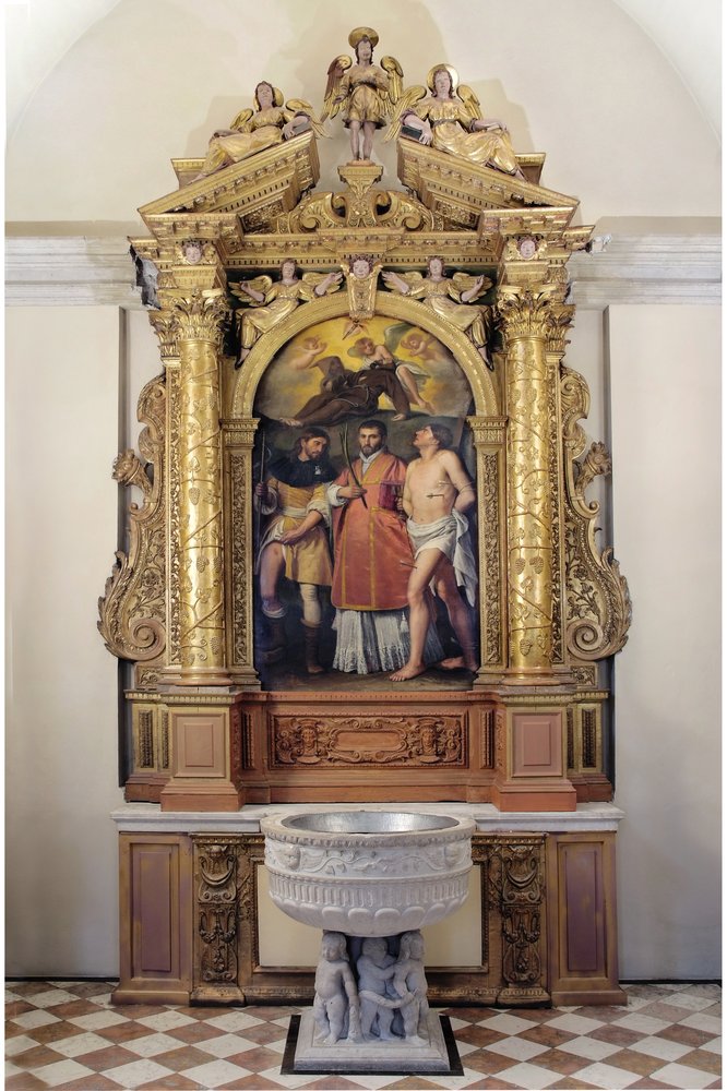 Altare ligneo della Cappella di San Rocco