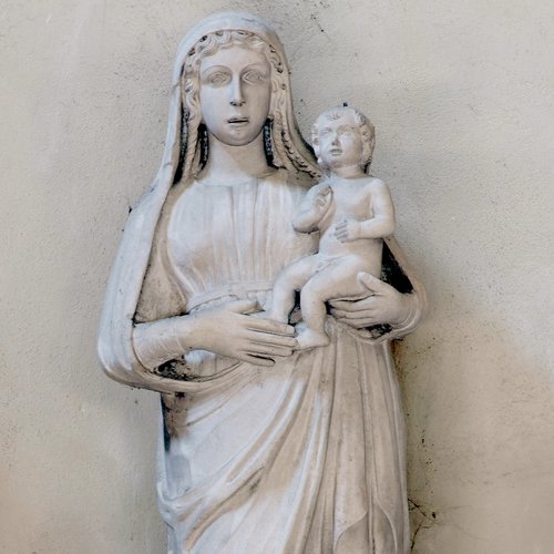 Statua di Madonna con bambino, Monumento funebre del Patriarca Nicolò Donato, 1513 ca.