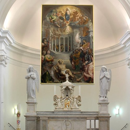 Altare maggiore, pieve di San Lorenzo in Monte di Buja