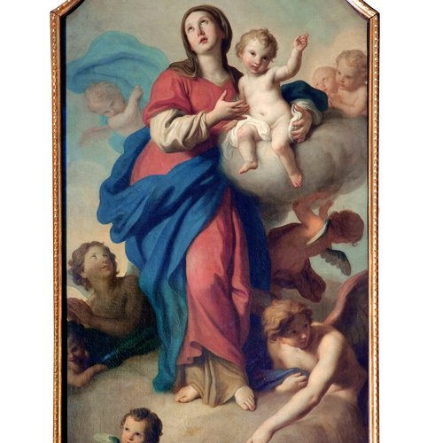 P. Rotari, La Madonna del Suffragio, ca 1750, pala d'altare
