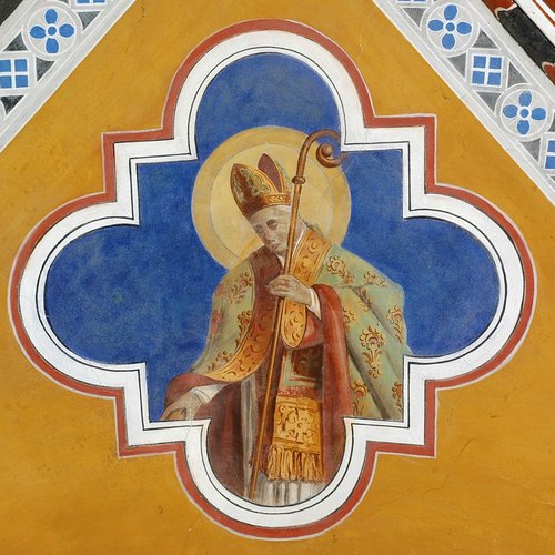 Chiesa di San Nicolò, volta a quattro vele, Beato Bertrando, Antonio del Toso, 1901, San Giorgio della Richinvelda