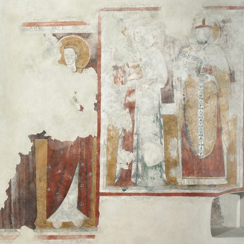 Affreschi, Casa della Pieve (già chiesa di San Giacomo), XIV secolo
