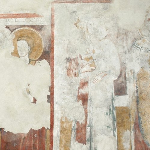 Affreschi, Casa della Pieve (già chiesa di San Giacomo), XIV secolo