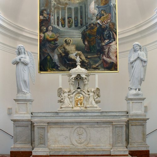 Altare maggiore, pieve di San Lorenzo in Monte di Buja