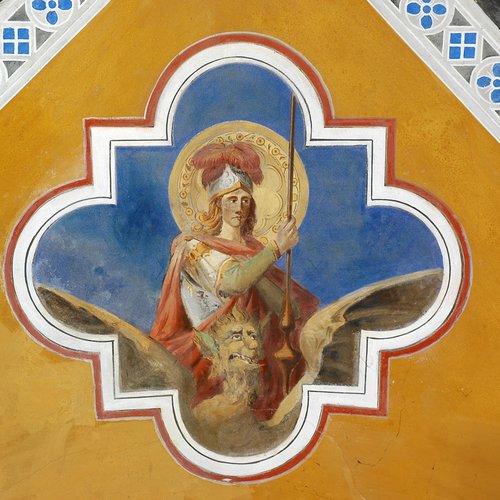 Chiesa di San Nicolò, volta a quattro vele, San Giorgio, Antonio del Toso, 1901, San Giorgio della Richinvelda