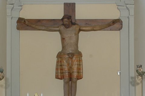 Altar maggiore, chiesetta di Santa Croce, Cervignano
