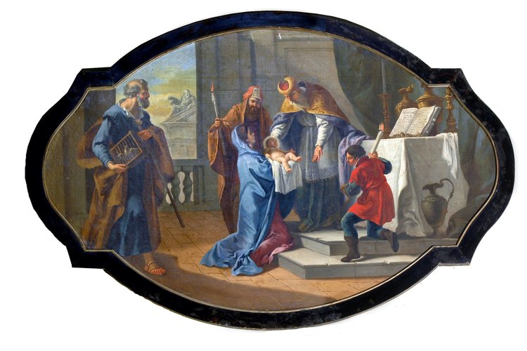 Vincenzo Orelli, Ciclo dei Dolori di Maria,  La presentazione al Tempio, 1775