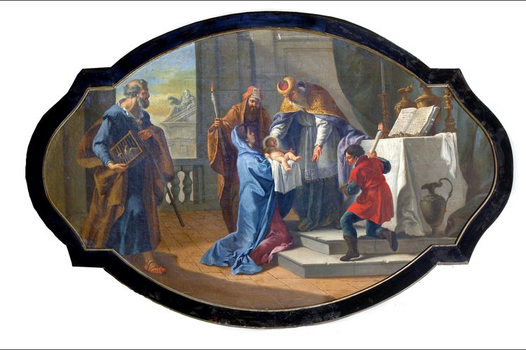 Vincenzo Orelli, Ciclo dei Dolori di Maria,  La presentazione al Tempio, 1775