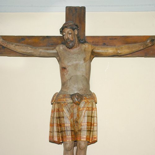 Altar maggiore, Crocifisso ligneo, chiesetta di Santa Croce, Cervignano