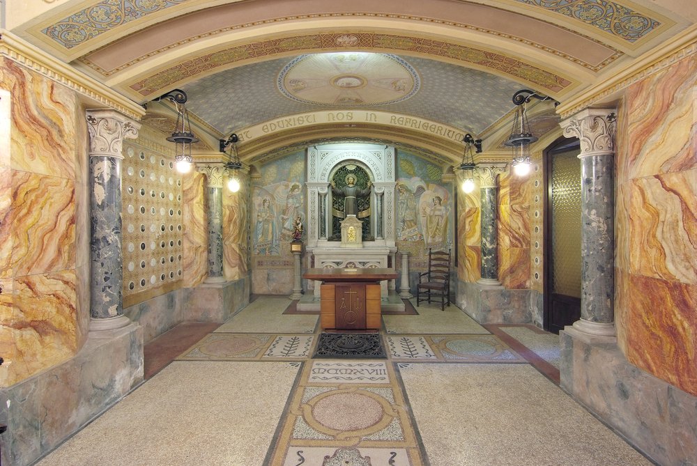 Veduta della cripta del duomo