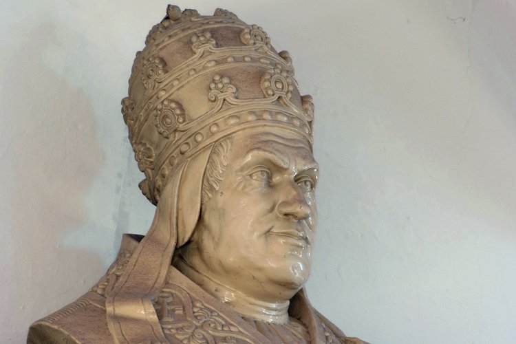 Busto del pontefice Pio II, prima sacrestia, 1862