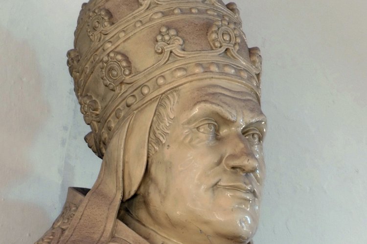 Busto del pontefice Pio II, prima sacrestia, 1862