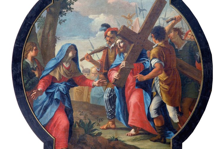 Vincenzo Orelli, Ciclo dei Dolori di Maria, L'incontro di Gesù con la Madre, 1775