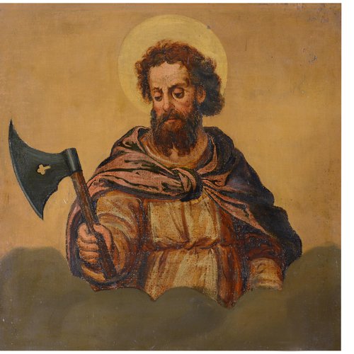 Tavoletta con l'apostolo Matteo, XVIII secolo