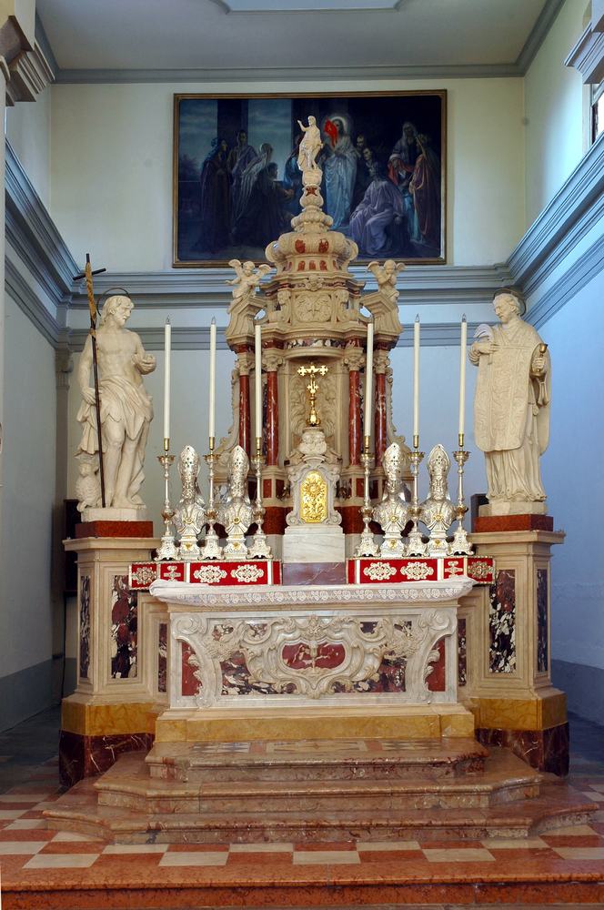 Chiesa parrocchiale di Variano, Sebastiano Pischiutti, Altare maggiore, 1735