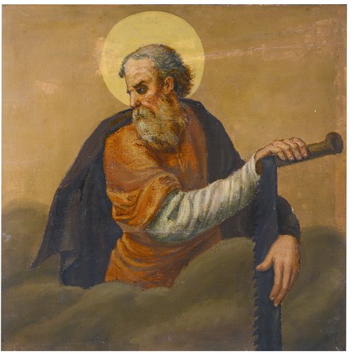 Tavoletta con l'apostolo Simone Zelota, XVIII secolo