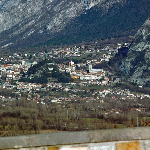 Panorama dal colle della pieve di San Lorenzo in Monte di Buja