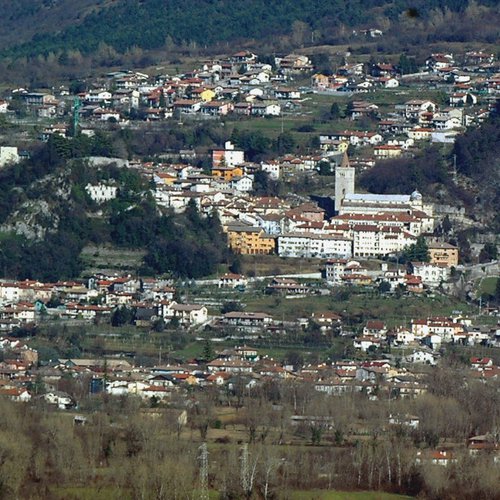 Panorama dal colle della pieve di San Lorenzo in Monte di Buja