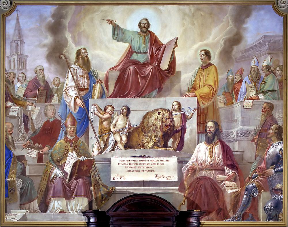 Chiesa di San Lorenzo martire di Talmassons, Rocco Pittaco, Fasti del Patriarcato di Aquileia ovvero San Marco in gloria tra i santi Ermagora e Fortunato, 1850