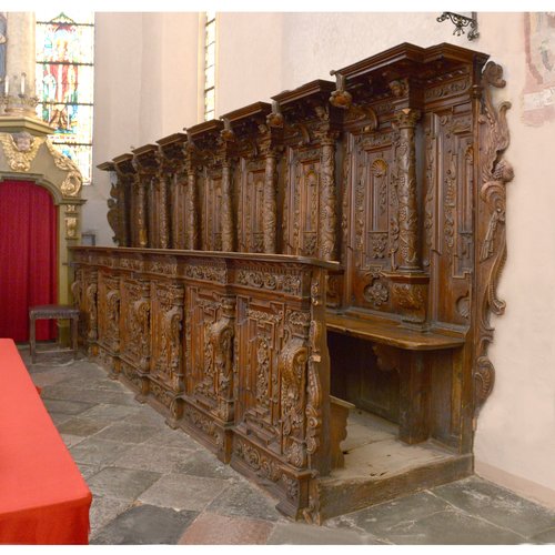 Coro ligneo, particolare