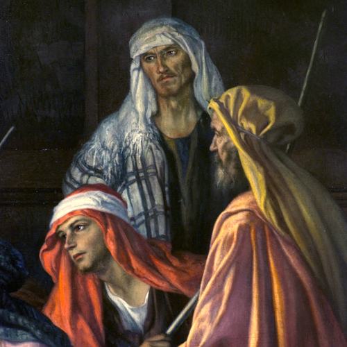 Chiesa parrocchiale di Variano, Titta Gori, L'incredulità di San Tommaso, particolare, 1927 ca