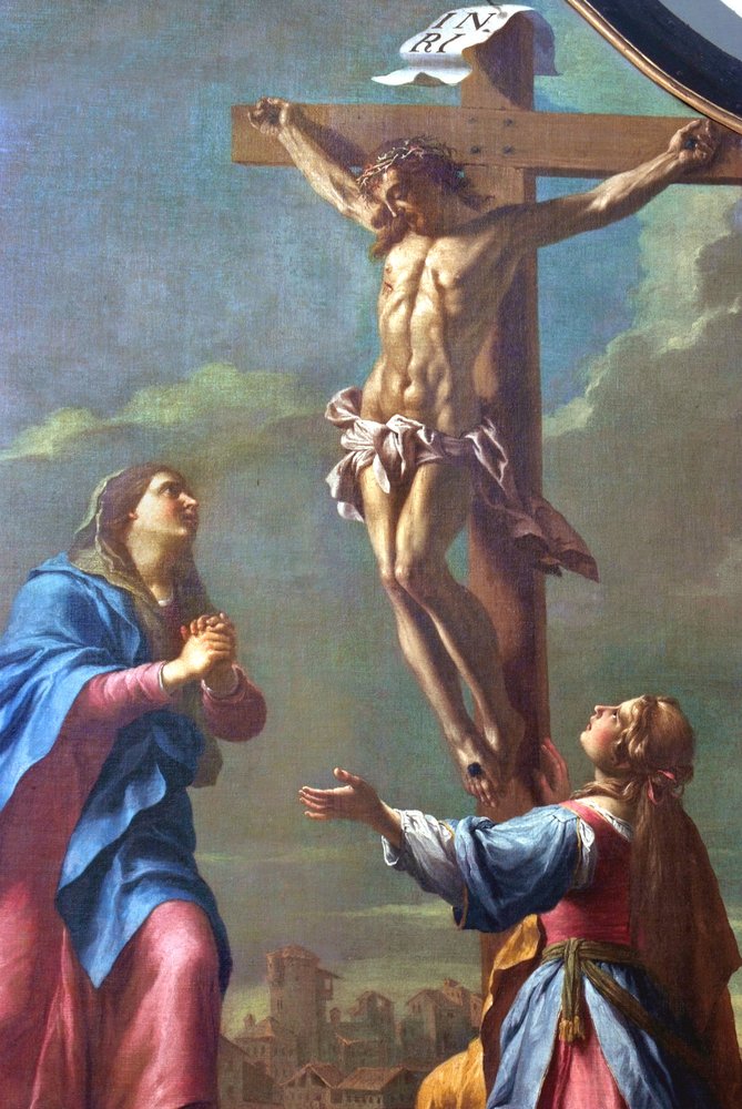 Vincenzo Orelli, Ciclo dei Dolori di Maria, La Crocifissione, particolare, 1775