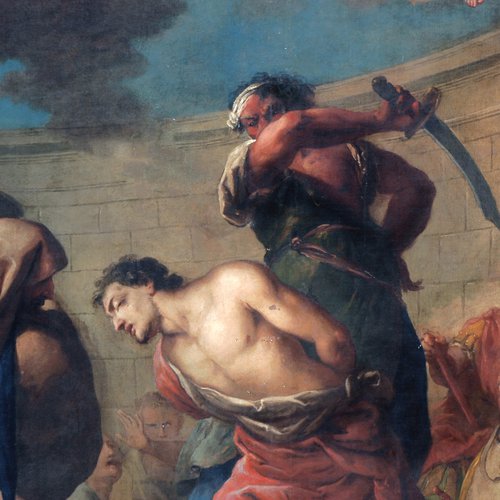 Pietro Antonio Novelli, La decollazione di Sant'Ilario (particolare), 1791