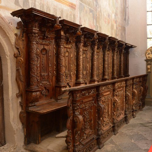 Coro ligneo, particolare