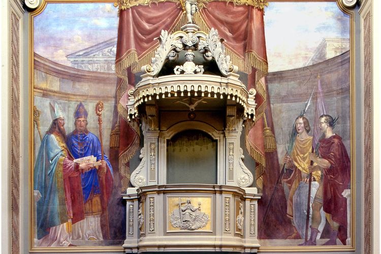 Chiesa di San Lorenzo martire di Talmassons, Rocco Pittaco, Santi Siro, Evenzio, Felice e Fortunato, 1850