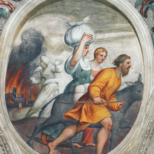 Pomponio Amalteo, Fuga di Lot da Gomorra