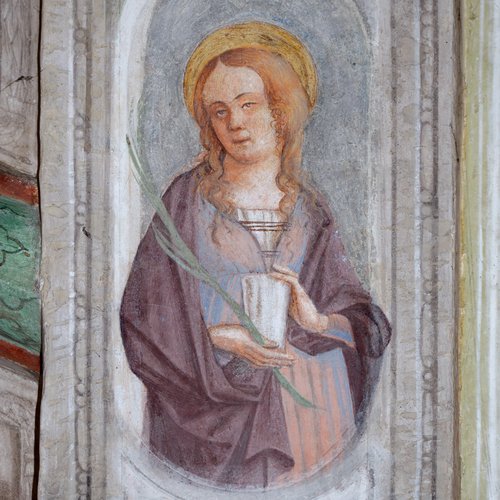 Maria Maddalena, Sottarco dell'abside, Chiesa di Sant'Antonio Abate, San Daniele del Friuli
