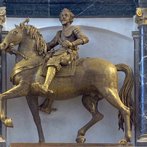 Girolamo Paleario, Monumento equestre a Daniele Antonini, 1617, particolare