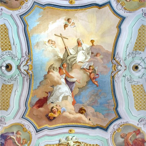 Pietro Antonio Novelli e Giuseppe Morelli, affresco nel soffitto della sacrestia detta "dei canonici", 1790-1792